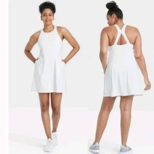 All in motion white tennis dress with pockets size large.